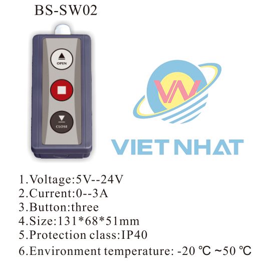 Nút nhấn Barrier tự động Bisen SW02